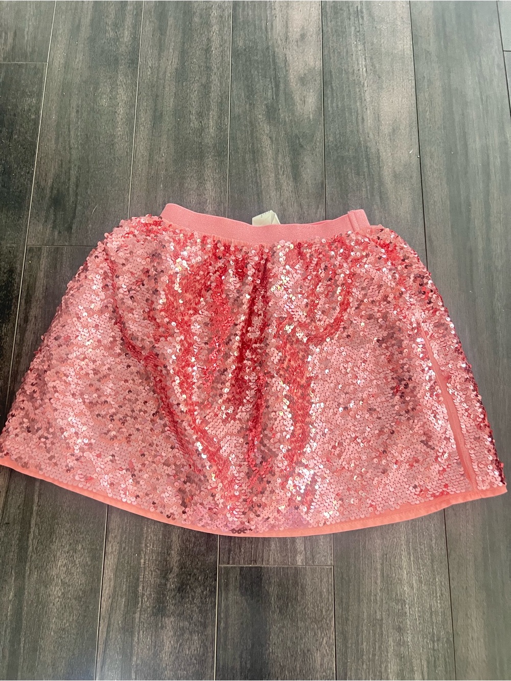 H&M Pink Sequin Circle Skirt